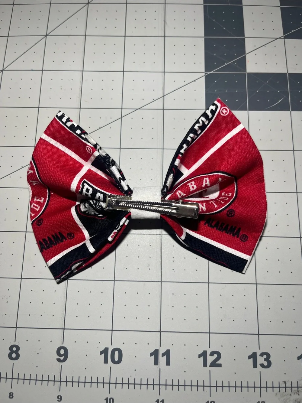 University of Alabama Crimson & black Kids Hair Bow